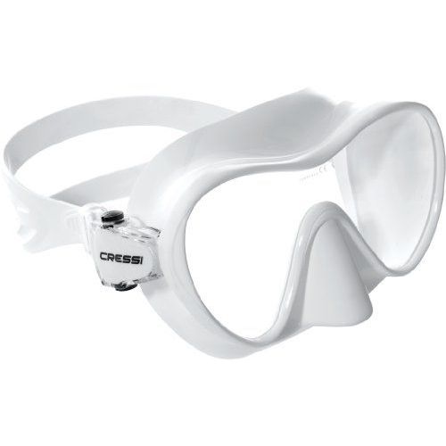 Cressi Masque De Plongée F1 Sans Cadre Blanc Wei