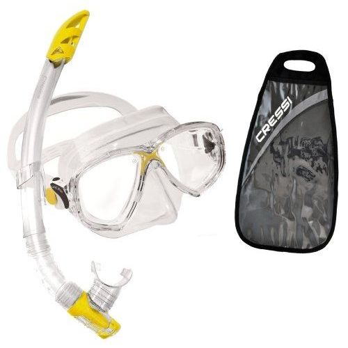 Cressi Sub S.P.A. Marea Vip Masque Et Tuba Gamma Plongée Sous-Ensemble Transparent/Jaune
