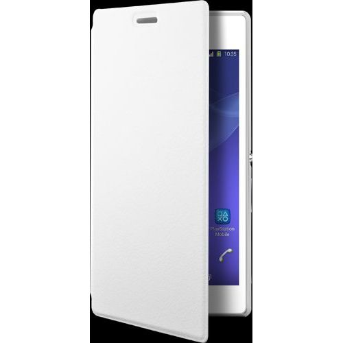 Etui Folio Blanc Pour Sony Xperia M2