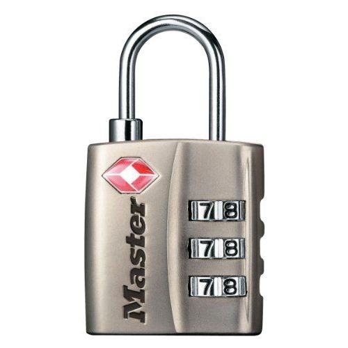 Master Lock Cadenas En Acier Tsa À  Combinaison Nickel 30 Mm