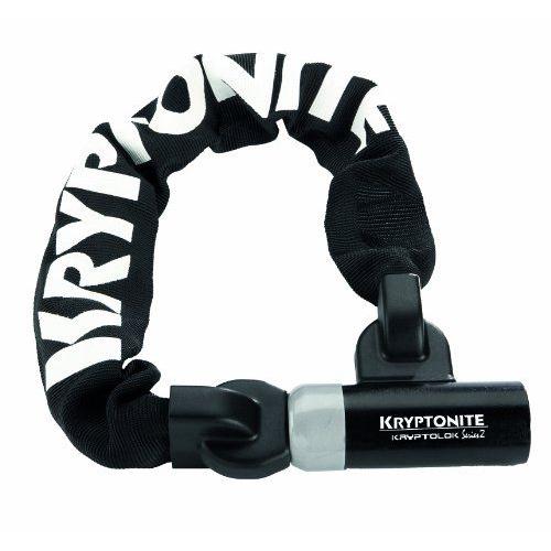 Kryptonite 3500321 Antivol Avec Câble Et Chaîne Evolution Serie 2 Integrated Chain 955, Noir Petit Modèle