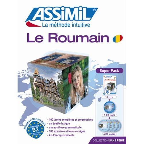 Le Roumain - Super Pack 1 Livre + 4 Cd Audio + 1 Cd Mp3