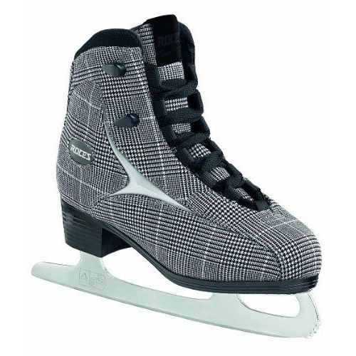 Roces Brits Patins À Glace Femme Check Black White Silver 37