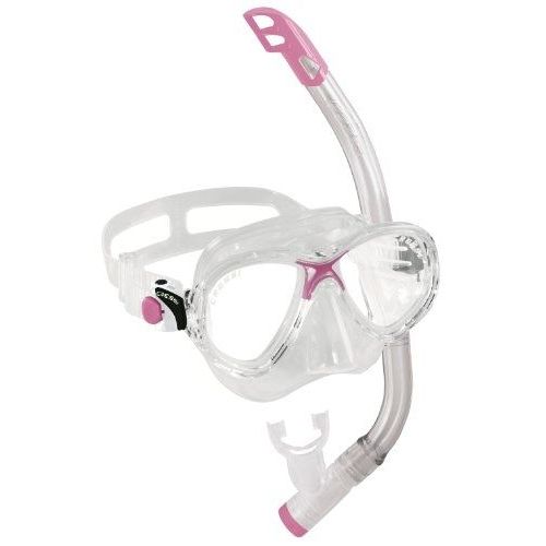 Cressi Sub S.P.A. Marea Vip Jr Set De Masque + Tuba Plongée Enfant Transparent/Rose