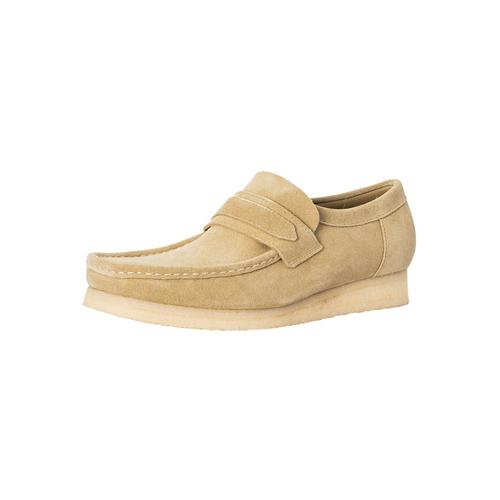 Clarks Originals Mocassins En Daim Wallabee Beige