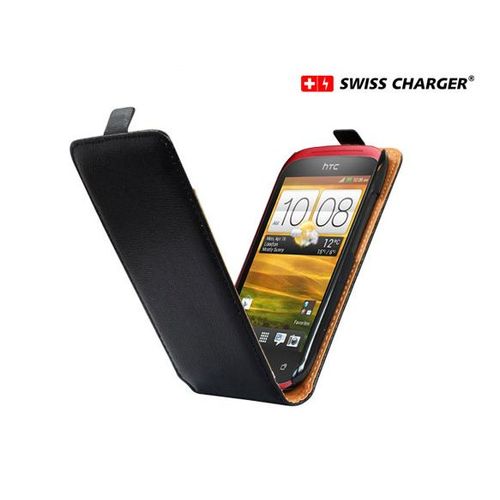 Etui Housse Pour Htc One Et One M7 Flip Cuir Noir