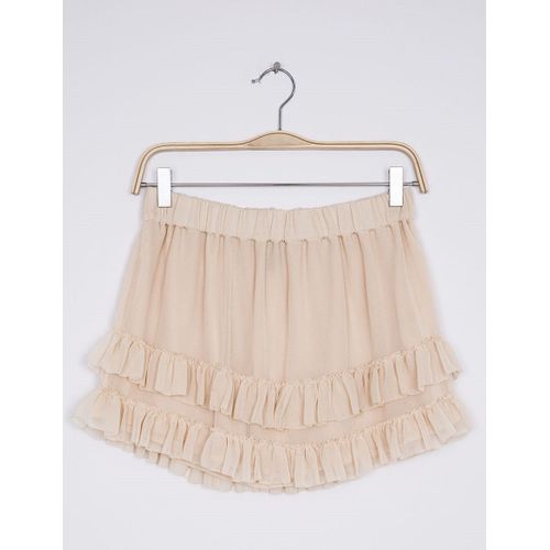 Jupe Volants Mousseline Rose Tendre - Jennyfer - T. M - Neuve