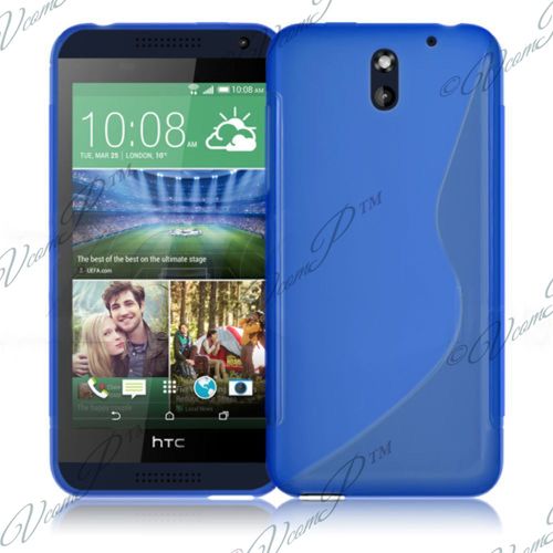 Coque Silicone Pour Htc Desire 610 Gel Motif S Au Dos - Bleu
