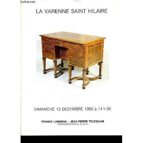 Catalogue De Ventes Aux Encheres Tableaux Du Xixe Siecle Tableaux Anciens Des Xviie Xviiie Siecles Icones Meubles Et Objets D'art Tapis Tapisseries - 13 Decembre 1992.