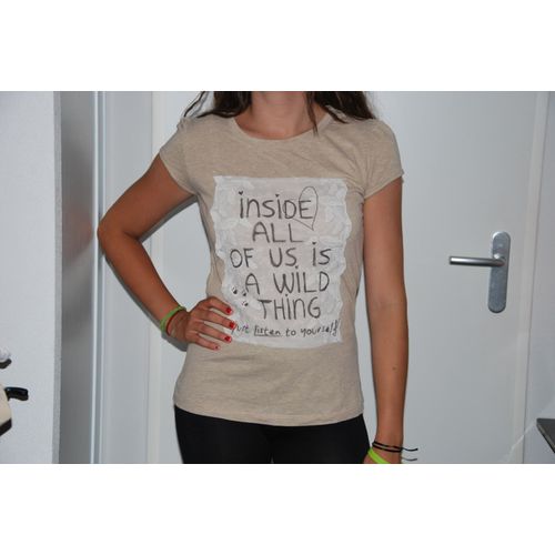 T-Shirt Beige Promod