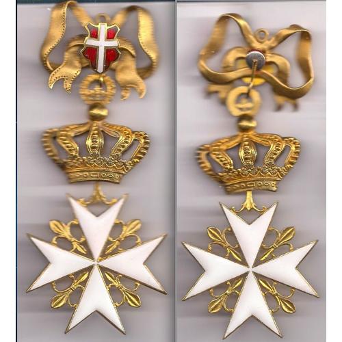 Décoration Malte cravate pour Ordre de Malte 