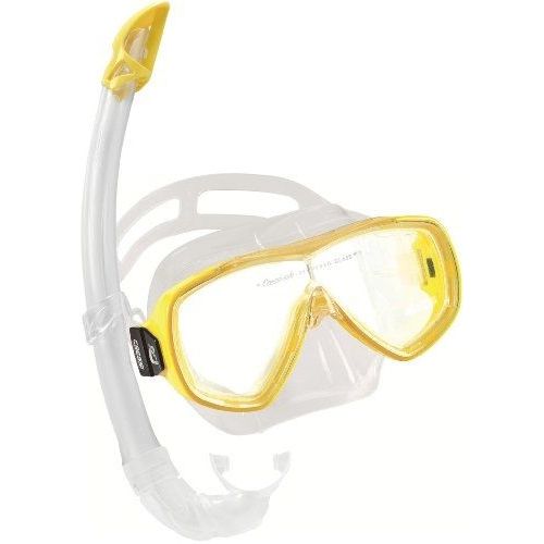 Cressi Sub S.P.A. Onda Mare Masque Et Tuba Mexico Plongée Sous-Ensemble Transparent/Jaune