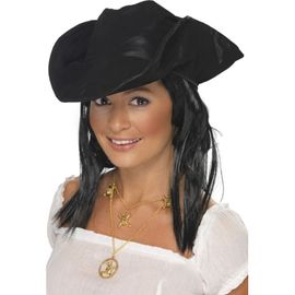 Chapeau Pirate Samuel Avec Cheveux