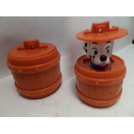 Figurine Les 101 Dalmatiens - Chien Dans Tonneau 96 - Happy Meal - Mcdo 1998