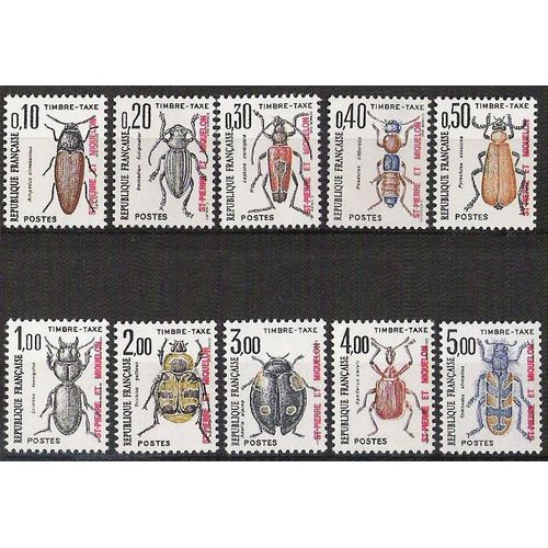 Saint-Pierre-Et-Miquelon, Timbres Taxe N°82 À 91 Neufs**