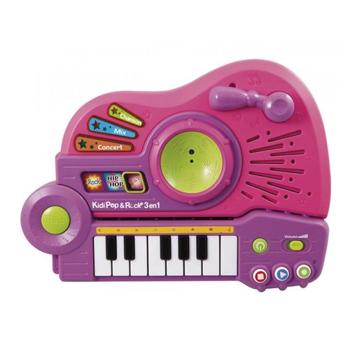 Vtech -  Guitare Kidi Pop & Rock 3 En 1 Rose