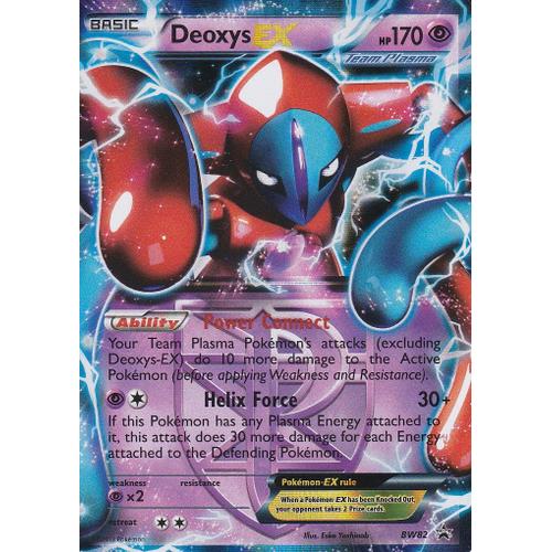 Carte Pokemon - Deoxys Ex - Bw82 - Ultra Rare - Promo - Carte Anglaise -