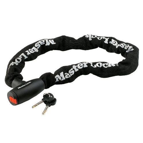 Master Lock Chaîne En Acier Couverture Nylon Noir 100 Cm