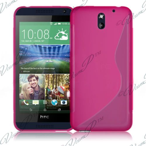 Coque Silicone Pour Htc Desire 610 Gel Motif S Au Dos - Rose