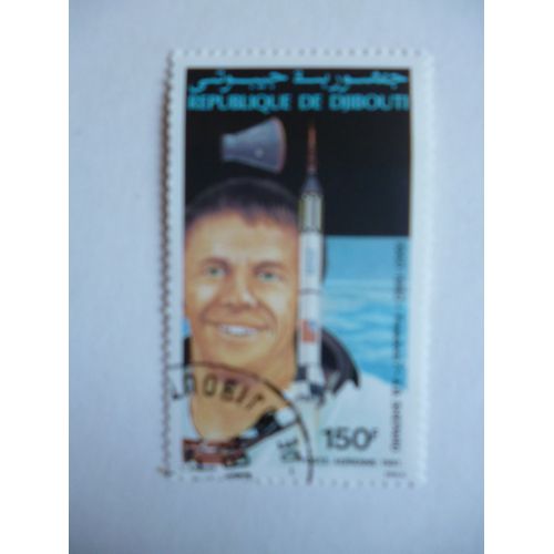 Timbre "Djibouti:1960-1980 :Alan Shepard".
