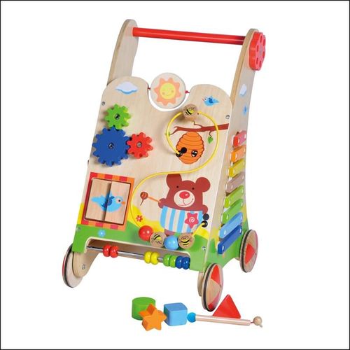 Knorrtoys 68690 Trotteur Multi-Jeux En Bois "Play Pram"