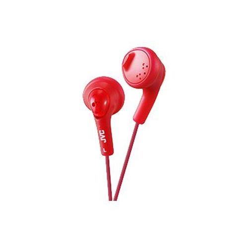 JVC HA-F160-R Gumy - Écouteurs - embout auriculaire - filaire - jack 3,5mm - rouge framboise