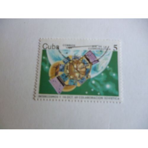 Timbre "Cuba 1964:Intercosmos :14/10/1969:Collaboration Soviétique".
