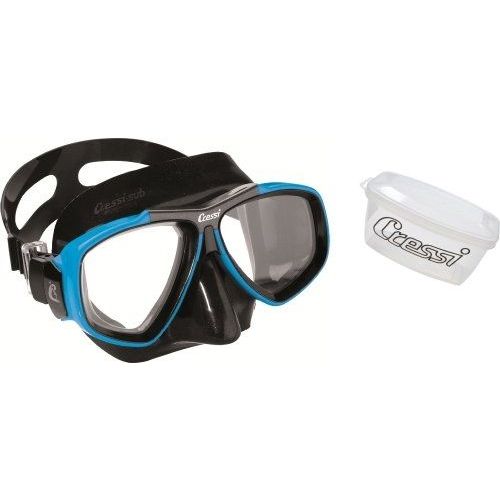 Cressi Masque De Plongée Focus Compatibles Verres Correcteurs Noir/Bleu