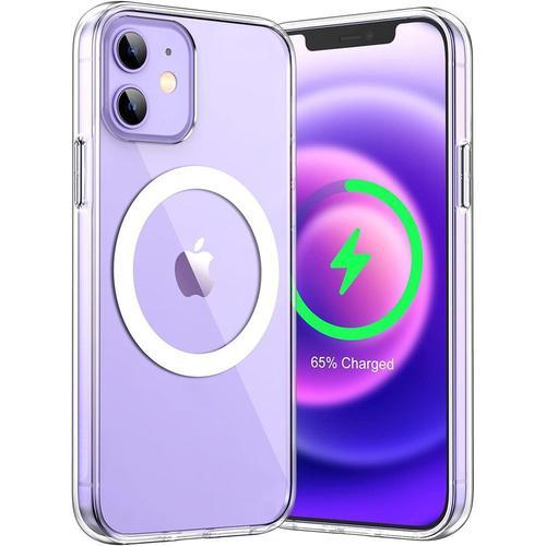 Coque Pour Iphone 12 Mini - Avec Cercle Magnétique Antichoc Protection Transparente - E.F.Connection