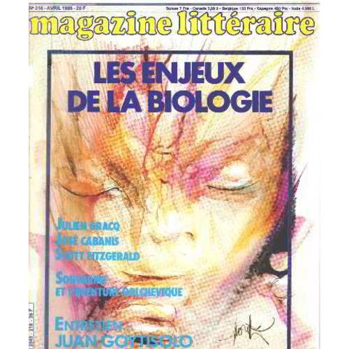 Magazine Litteraire N° 218 / Les Enjeux De La Biologie