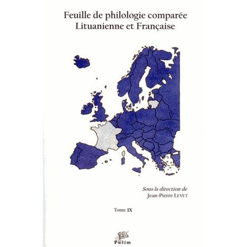 Feuille De Philologie Comparée Lituanienne Et Française N° 9