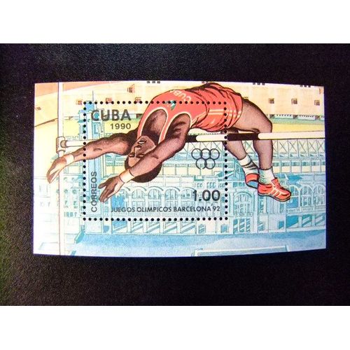  Timbre Cuba 1990 Jeux Olympiques  Barcelona 92 Yvert N º 118 ** Mnh