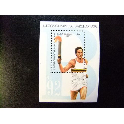 Cuba 1991 Jeux Olympiques  D´Été À Barcelone 92 Yvert N º 123 ** Mnh