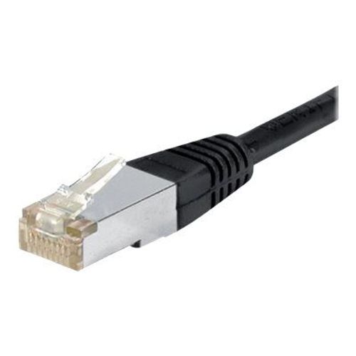 deXlan - Cordon de raccordement - RJ-45 (M) pour RJ-45 (M) - 5 m - FTP - CAT 6a - moulé - noir