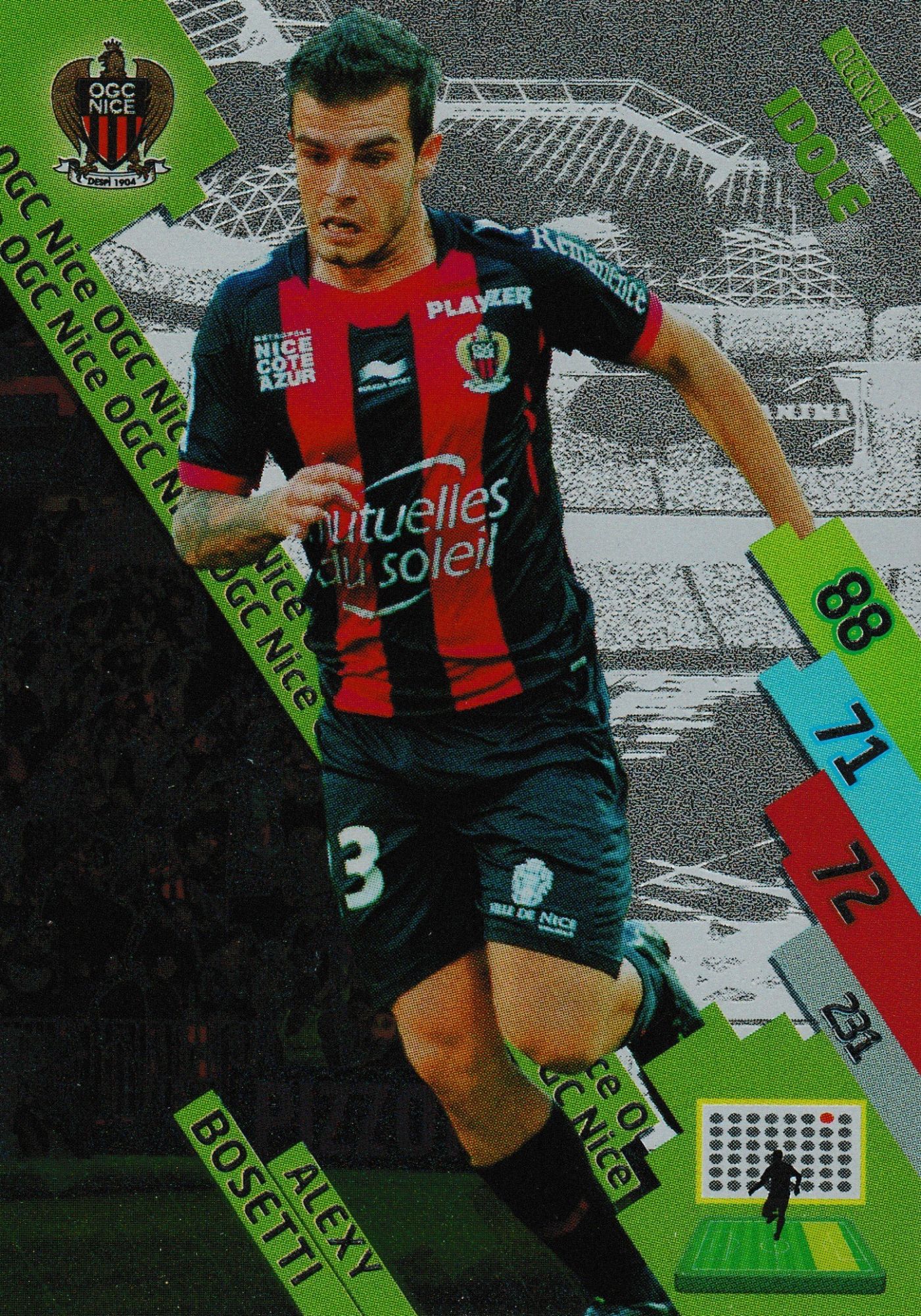 Carte Foot Panini Adrenalyn Xl 2014 / 2015 Ogcn-14 Alexy Bosetti Idole