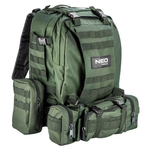 Sac à dos touristique 4 en 1 modèle Survival vert foncé NEO