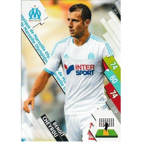 Carte Panini Foot Adrenalyn 2014 / 2015 Benoit Cheyrou Marseille