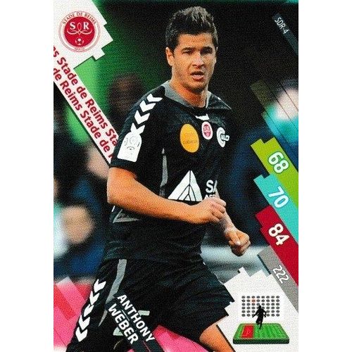 Carte Panini Foot Adrenalyn 2014 / 2015 Anthony Weber Reims