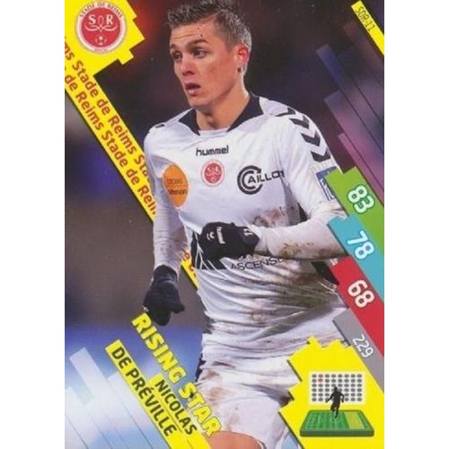 Carte Panini Foot Adrenalyn 2014 / 2015 Nicolas De Preville Reims