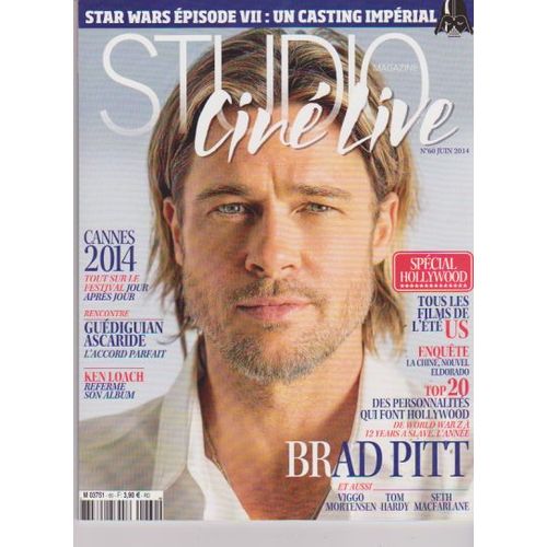 Studio Ciné Live 60 Brad Pitt Guediguian Ascaride Ken Loach Cinema Israelien Viggo Mortensen Star Wa