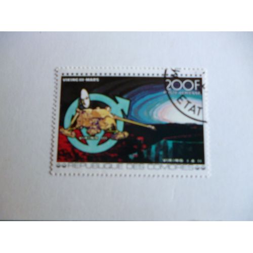 Timbre "Comores :Viking 3 Vers Mars".