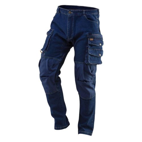 Pantalon de travail type jeans, avec renforts aux genoux, modèle Denim, taille XL/54, NEO