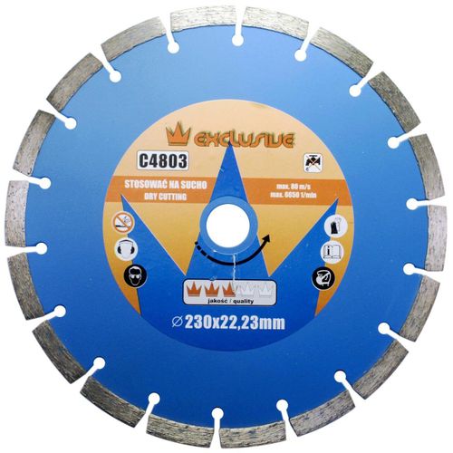 Disque diamanté, béton, coupe à sec, 230 mm/22,23 mm, Richmann Exclusive