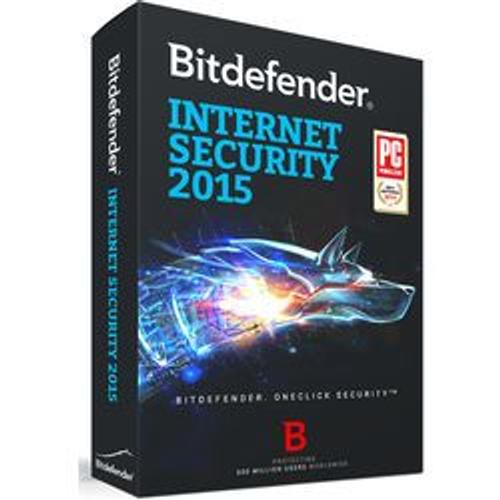 Bitdefender Internet Security 2015 - Licence D'abonnement (1 An) - 3 Pc - Win - Français)