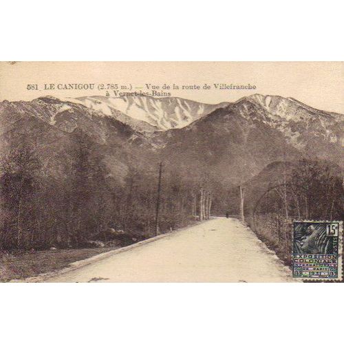 Carte Postale Ancienne Timbrée Du Canigou / Vernet Les Bains °°°