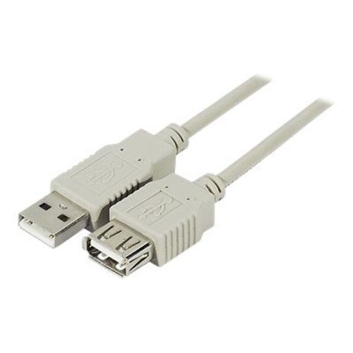 generic - Rallonge de câble USB - USB (F) pour USB (M) - USB 2.0 - 60 cm - moulé - gris