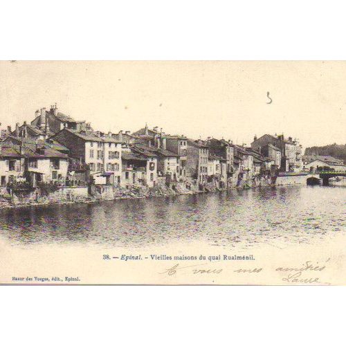 Carte Postale Ancienne Timbrée D'epinal, Vosges (88) °°°