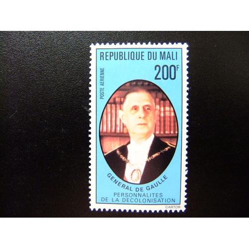 Timbre Mali 1977 General De Gaulle Yvert & Tellier Nº Pa 294  ** Mnh 