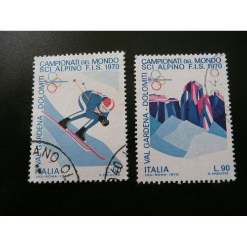 2 Timbres Italie N°1041/1042