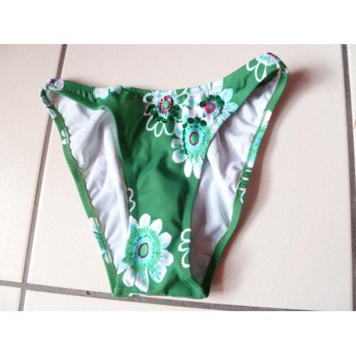 Bas De Maillot De Bain Vert Avec Sequins Neuf Taille 34 Marque :  La Redoute 